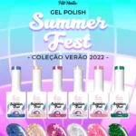 GEL POLISH SUMMER FEST COLEÇÃO 6 CORES