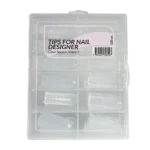DUAL FORM (F1) - TIPS FOR NAIL DESIGNER - CLEAR SQUARE SHAPE