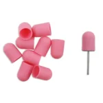 16MM PINK SANDING CAP #180 10UN. + 1 MANDRIL